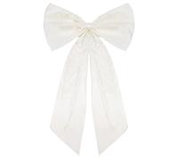 YZWHKJ Lazo De Gran Tamaño Satén Lazo Decorativo Grande For Habitación, Gigante Niña Y Mujer, Decoración del Hogar(White)