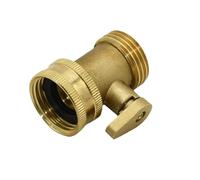 YZWRWRMKTB 1pcs Female 3/4 to the 3/4 male brass garden tap 1-way Irrigation valve copper metal threaded water pipe connectors (BSP)
