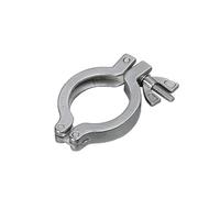 YZWRWRMKTB Abrazadera de vacío de Acero Inoxidable 304 de instalación rápida, Abrazadera de vacío de aleación de Aluminio, Anillo de Sellado al vacío, Soporte KF16/25/40/50(Kf16,Stainless Steel_2PCS)