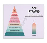 YZWRWRMKTB Adverse Childhood Experiences ACES Pyramid Canvas Poster for Mental Health Education and Office Home Decor(Framed,12x18inch(30x45cm))