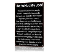 YZWRWRMKTB Cubicle Comedy Decor Metal Sign 12x8 Inch