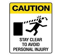 YZWRWRMKTB Vintage Keep Clear Danger Tin Sign 12x8 Inch