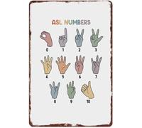 YZWRWRMKTB Witty Silent Count Code Vintage Aluminum Hanging 12x8 Inch