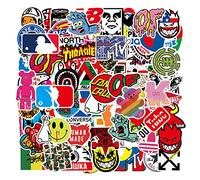 Yzwuyou 101 Piezas Pegatinas Aesthetic Diferentes Estilos de Pegatinas Skate Las Pegatinas de la Marca Están Hechas de Material de PVC y son Impermeables para Bicicletas Motocicletas