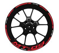 YZXOOP Adhesivo para Rueda Motocicleta para Yamaha MT-09 MT09 MT 09 Adhesivos para Llanta Rueda Adhesivo Cubo Rueda Adhesivos Reflectantes Rueda Pegatinas para Llantas Impermeable(Color 8)