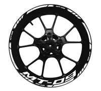 YZXOOP Adhesivo para Rueda Motocicleta para Yamaha MT-09 MT09 MT 09 Adhesivos para Llanta Rueda Adhesivo Cubo Rueda Adhesivos Reflectantes Rueda Pegatinas para Llantas Impermeable(Color 1)