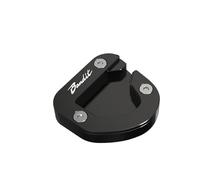 YZXOOP Almohadilla de Soporte Lateral Ampliación De Soporte para Pata De Cabra Lateral De Motocicleta para Suzuki GSF650 GSF 650 Bandit 2007 2008 2009 2010 2011 2012(Negro,X-4)