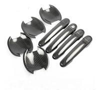 YZXOOP Exterior Tirador Embellecedor Cubierta Para Manija Puerta Exterior Automóvil Para Nissan Para Note E12 2013-2019 Cubiertas Acabado En Fibra Carbono Cubierta Para Manija Puerta Coche