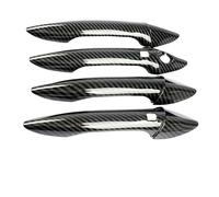 YZXOOP Exterior Tirador Embellecedor De Manija Puerta Exterior Para Hyundai I30 2012 2013 2014 2015 2016 Decoración Plata Cromada Negro Brillante Cubierta Para Manija Puerta Coche