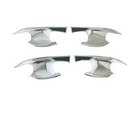 YZXOOP Exterior Tirador Embellecedor De Manija Puerta Exterior Para Toyota Para RAV4 Para RAV-4 2014 2015 2016 2018 2019 Cubiertas Cromado Plateado Cubierta Para Manija Puerta Coche