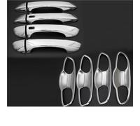 YZXOOP Exterior Tirador Embellecedor Para Manija De Puerta Coche Para VW Para Touran 2016 2017 2018 2019 2020 2021 Protectores Decorativos Plata Cubierta Para Manija Puerta Coche