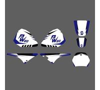 YZXOOP Pegatinas Laterales para El Tanque De Combustible De Motocicletas para Yamaha PW80 PW 80, Protector De Almohadilla De Tanque Protector para Tanque de Combustible(Color 2)