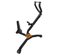 YZYDF Soporte plegable para saxofón tenor, soporte ajustable para saxofón, base triangular de metal, soporte para saxofón