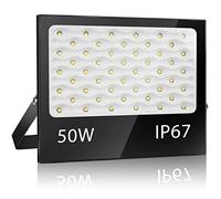 YZYFACAI Foco Led Exterior 50W, IP67 Impermeable Proyector LED Exterior,7000 K Blanco Frío,5000 lm,Superbrillante Foco LED,Patio, Garaje, Entrada, Fábrica