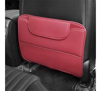 YZYLYW 2 Piezas Mat De Patada De Automóvil para Audi S4 Sedan Avant 4A 8D 8E B8 B9 / Cabrio 8E, Cubierta Anti -Arañazos de Cuero Artificial Cuero de PU para Asiento Accesorios, D/Red