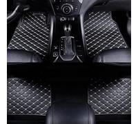 YZYLYW 4 Piezas Alfombrillas del Piso del Coche para Mustang 2011-2014(LHD), Alfombras Antideslizantes Impermeable Anti Sucio Moqueta Forro Protección Accesorios,H/Black-Beige
