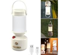 YZYOE Recargable led mini camping luz, al aire libre portátil siete estrellas marioneta decorado lindo pony luz, 3 modos de luces blancas, lámpara amarilla cálida y lámpara blanca cálida.