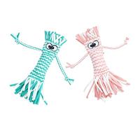 YZZT 2Pcs Juguetes para Perros,Juguetes Masticables para Perro,Juguete Interactivo Indestructible,Juguetes para Limpiar Los Dientes Adecuado,para Perros Grandes Medianos y Pequeños