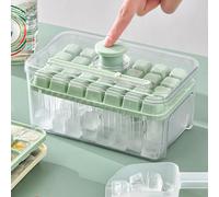 YZZT Food-grade ice cube tray with lid, one-key access to release ice cubes, no freezing hands, ice box with lid, BPA-free, double-layer 56 grids, can be used as Internet celebrity fruit ice