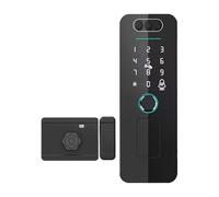 Yzzthumss Cerradura de Puerta Inteligente Tuya con WiFi, Resistente Al Agua, Reconocimiento, Huella Dactilar, Tarjeta RFID, Contraseña y Control por Aplicación.