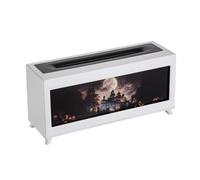 Yzzthumss Humidificador de Aromaterapia con Diseño de Castillo Encantado de 220 Ml, con Chimenea Llama, Humidificador Aceites Esenciales para el Hogar y la Oficina, B con Enchufe Europeo. EU Plug