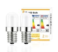 YzzYzz - Bombilla LED E14 para frigorífico, color blanco cálido 2700 K, 1 W, equivalente a 15 W, 120 lúmenes, para frigorífico, no variable, lámpara de sal, máquina de coser, 2 piezas