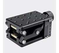 Z-Axis Manual Lift Platform, Lab Jack Elevator, with Scale Ruler, 120 X 80/210 X 150 mm Stage, Stroke 60/110 mm, Cross Roller Lifting Linear Working Table, for Microscopes Equipment(120 * 80mm)