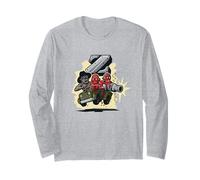 Z Brad Allen & Commander Zod Retro Videojuego Manga Larga