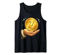 Z Coin Crypto Crypto Design Camiseta para el Amor de la Moneda Digital Camiseta sin Mangas