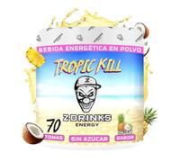 Z Drinks Energy - Bebida Energética en Polvo | 70 Servicios Sin Azúcar | Energía en Cada Sorbo | con Cafeína, Minerales y Vitaminas | Ideal para Gamers y Apasionados del Deporte | Sabor Piña Coco