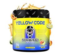 Z Drinks Energy - Bebida Energética en Polvo | 70 Servicios Sin Azúcar | Energía en Cada Sorbo | con Cafeína, Minerales y Vitaminas | Ideal para Gamers y Apasionados del Deporte (Melocotón lima)