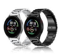 Z.DuDuZAZA Compatible con Xiaomi Watch S1/S1 Active Metal Band Mi Watch 2 Pro/S2/S2 Pro/S3/S4 Band - [2 paquetes] Pulseras de eslabones extraíbles de acero inoxidable para hombres y mujeres (negro +