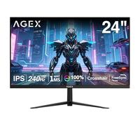 Z-Edge AGEX Monitor Gaming 24 Pulgadas 240 Hz con Panel IPS MPRT 1 ms, Full HD 1080p, Brillo de 300 CD/m², FreeSync, Crosshair, DP1.4 y HDMI12.0, Negro