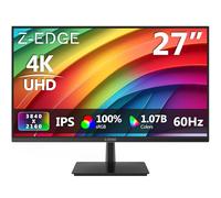 Z-Edge Monitor 4K UHD 27 Pulgadas, Pantalla IPS 3840x2160 60Hz, 300 CD/m² HDR10 FreeSync, 2xDP 2xHDMI, Compatible con VESA, Negro