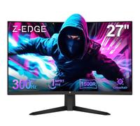 Z-Edge - Monitor Curvado para Juegos de 27 Pulgadas, 300 Hz, 1 ms 16:9 FHD 1080P, Monitor Curvado sin Marco, UG27S Freesync Eye Care, 2 DisplayPort, 2 HDMI