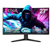 Z-Edge - Monitor Curvado para Juegos de 27 Pulgadas, 300 Hz, 1 ms 16:9 FHD 1080P, Monitor Curvado sin Marco, UG27S Freesync Eye Care, 2 DisplayPort, 2 HDMI