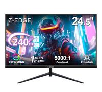 Z-Edge Monitor Gaming 24,5 Pulgadas, 240 Hz, 1 ms de resolución, Full HD 1080p, Panel VA 16:9, 350 CD/m² Brillo, FreeSync, HDMI y DisplayPort, Compatible con VESA, Negro