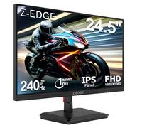 Z-Edge Monitor Gaming 24,5 Pulgadas, Pantalla PC Ordenador 240 Hz, Panel IPS, MPRT de 1 ms, Monitor LED Full HD, Brillo de 350 CD/m², FreeSync, HDR10, HDMI y DP, VESA Compatible