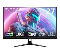 Z-Edge Monitor Gaming 27 Pulgadas, QHD 2K(2560x1440) 180Hz, Fast IPS 1ms, 350 CD/m², 94% DCI-P3 HDR10, FreeSync, DP 180Hz/HDMI 144Hz, Compatible con VESA, Negro