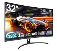 Z-Edge Monitor Gaming 32 Pulgadas 2K QHD 2560x1440, 200 Hz, MPRT 1 ms, Panel IPS, 300 CD/m², 100% sRGB, FreeSync, Mira de Puntería, DP 1.4 (200 Hz) y HDMI 2.0 (144 Hz), Compatible VESA, Negro