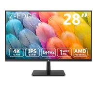 Z-Edge Monitor Gaming 4K 28 Pulgadas UHD 3840 x 2160 144Hz, Pantalla PC IPS 1 ms MPRT, 300 CD/m², FreeSync, HDR10, DP y HDMI, VESA Compatible, Negro