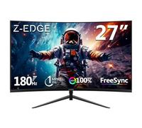 Z-Edge Monitor Gaming Curvo 27'' 200 Hz, 1ms, FreeSync, Pantalla FHD 1080P con DP Cable, 350 CD/m², 1500R VA Sin Marco, HDMI2.1 & DP1.4, VESA, sRGB 99%, 178° ángulo de visión, Inclinación Ajustable