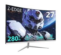 Z-Edge Monitor Gaming Curvo Blanco de 27'' 280 Hz (DP), 240 Hz (HDMI), 1 ms, FHD, FreeSync, Monitor para Juegos Blanco 16:9, Inclinación Ajustable, Curvatura 1500R, 2× HDMI 2.0 y 2× DP 1.2