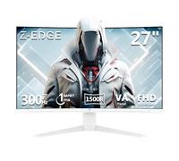 Z-Edge Monitor Gaming Curvo Blanco de 27'' 300 Hz (DP1.4 × 2), 1 ms MPRT, FreeSync, FHD, 240 Hz (HDMI2.0 × 2), Monitor para Juegos LED Blanco 16:9, Inclinación Ajustable,1500R,Contraste 4000:1, VESA