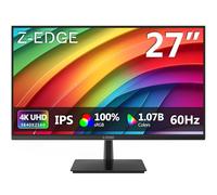 Z-Edge Monitor PC 27 Pulgadas IPS 4K UHD (3840x2160), FreeSync, Pantalla Oficina 16:9 con Cable HDMI, 60 Hz, HDMI*2 &DP &USB, Inclinación Ajustable, 300cd/m², Colores Ultra Realistas, VESA 100*100mm