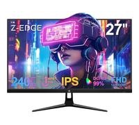 Z-Edge Monitor PC Gaming Curvo 27'' 240 Hz, 1ms, IPS Panel, Pantalla FHD(1920x1080) con HDMI Cable, FreeSync, 400cd/m², HDMI 2.0*2 & DP 1.4*2, Inclinación Ajustable, Marco Ultra Delgado, Montable VESA