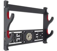 Z-fiber Sword Mount Wall Sword Holder Display Stand Acolchado Katana Wakizashi Genji y Samurai Swords Gossip Pattern,2 Tier