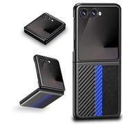Z Flip 7 Funda para Samsung Galaxy Z Flip 7 5G Funda Móvil Funda Móvil Funda Móvil Funda de Teléfono Móvil Cubierta Sedosa de Fibra de Carbono Y Cuero Funda Ultrafina y Resistente a Arañazos para
