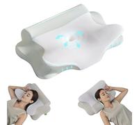 Z-hom Almohada Cervicales y Cuello, Cómoda y Ergonómica, Almohada Ergonómica para Dormir de Lado, Boca Arriba y Boca Abajo, (39 * 60 * 10/12cm)