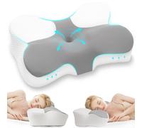 Z-hom Almohada Cervicales y Cuello, Cómoda y Ergonómica, Almohada Ergonómica para Dormir de Lado, Boca Arriba y Boca Abajo, 60x36x13/8cm